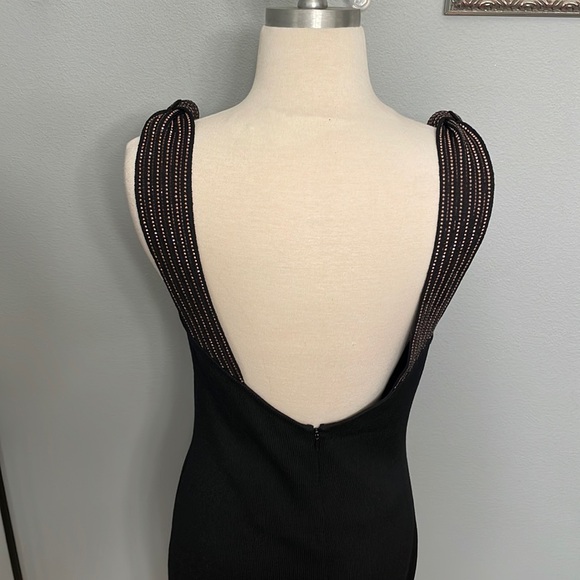 ST JOHN Black Evening Dress size 8 - Picture 3 of 10